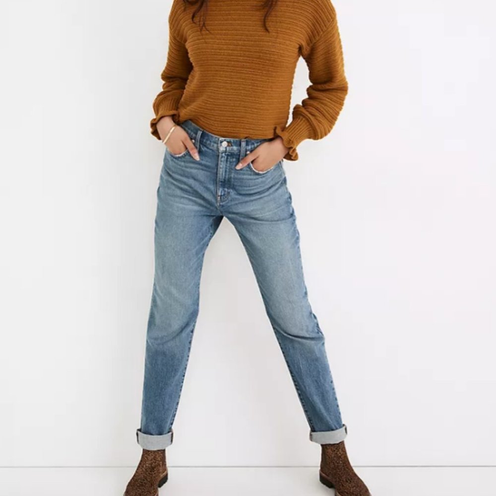 NWT The Tall High-Rise Slim Boyjean in Neal Wash: TENCEL™ Denim Edition
